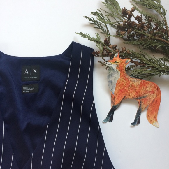 Armani Exchange Tailored Striped Vest Top XS - Picture 8 of 12